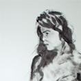 Hannah, acrylic on paper. June 2008.